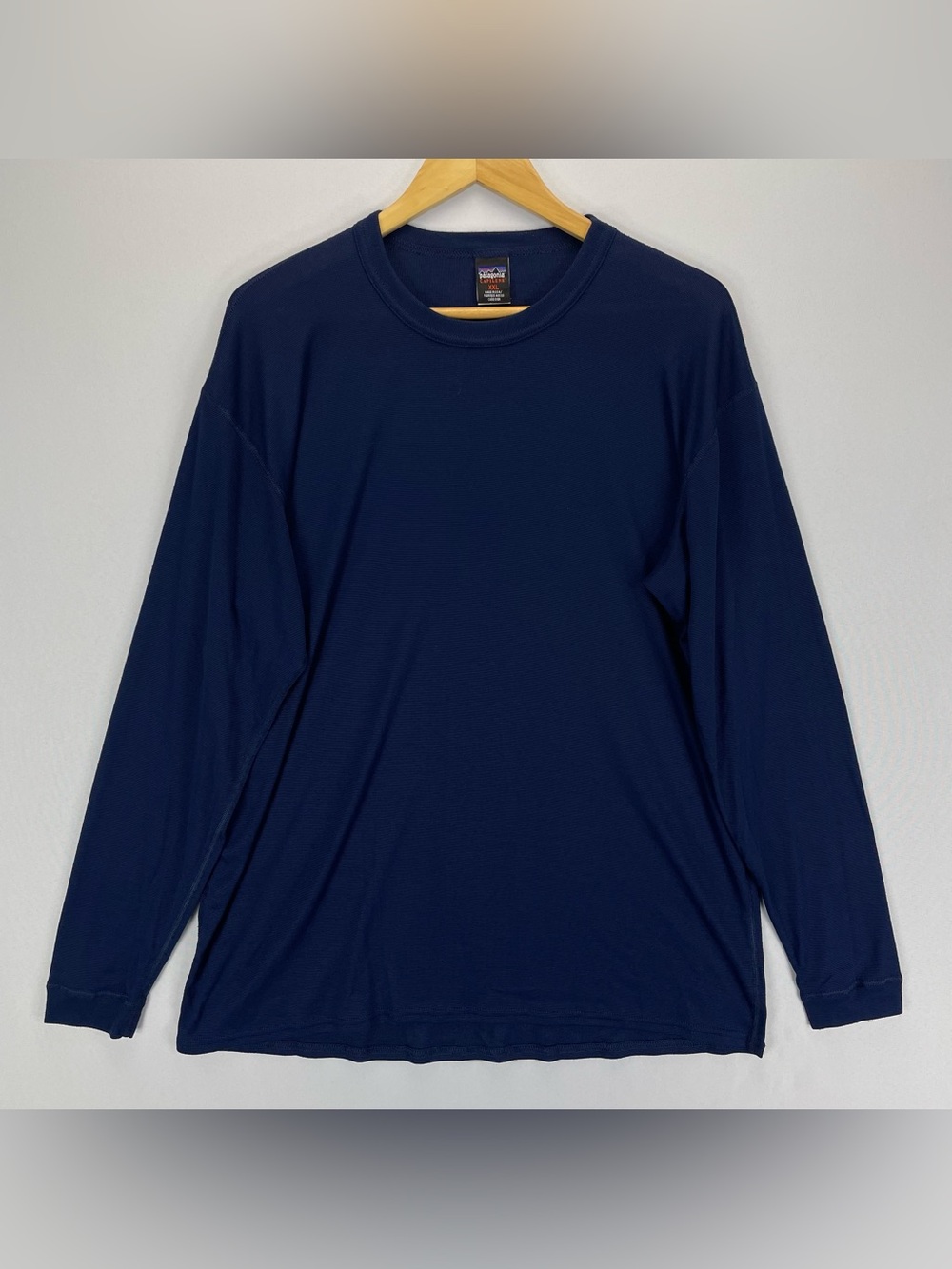 Patagonia Capilene Long Sleeve Shirt Mens XXL Navy Blue Knit Lightweight Base La